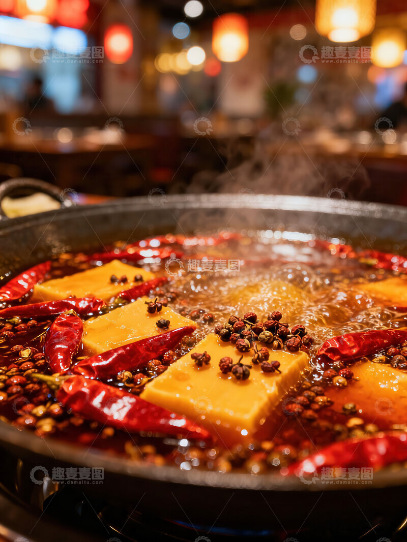 高清大图下载【趣麦麦图】火锅  红汤  淋漓    