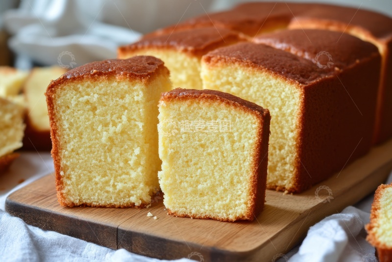 高清大图下载【趣麦麦图】案板上放着切好的面包片