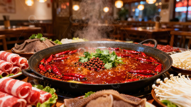 高清大图下载【趣麦麦图】火锅  红汤  符号  