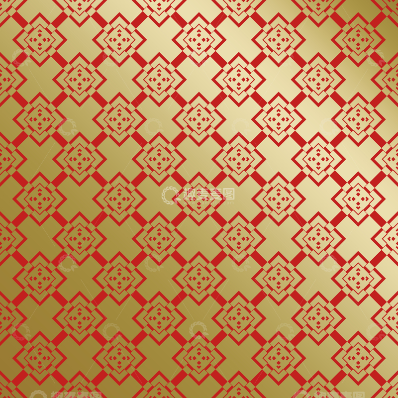 源文件下载【趣麦麦图】红金中式喜庆花纹背景815