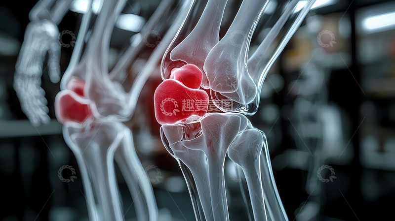 高清大图下载【趣麦麦图】骨骼关节3D渲染图