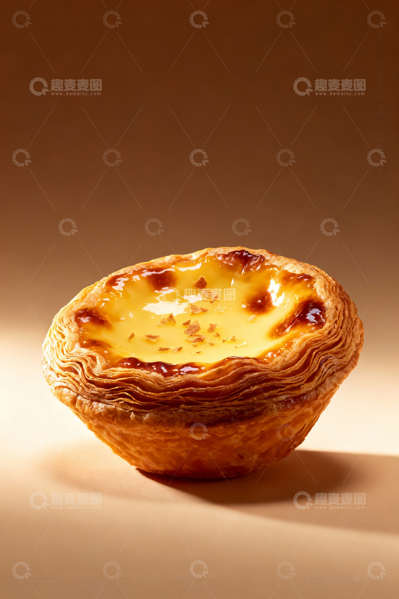 源文件下载【趣麦麦图】蛋挞特写摄影1
