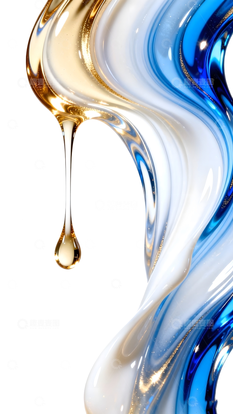 高清大图下载【趣麦麦图】彩色流体艺术抽象元素