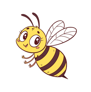 矢量卡通小蜜蜂