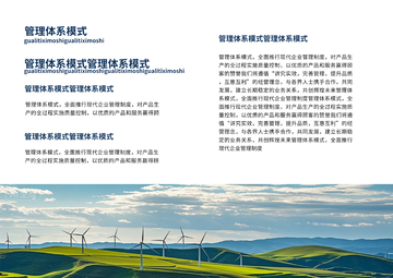 管理体系模式宣传海报