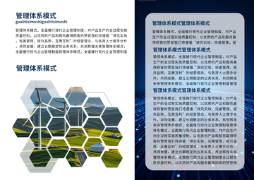 管理体系模式画册设计素材