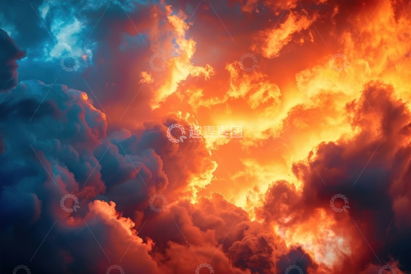 高清大图下载【趣麦麦图】金色的阳光云朵云层美景