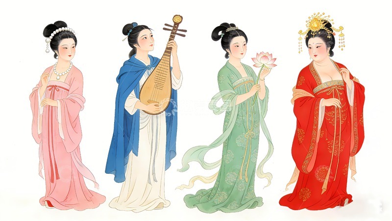 高清大图下载【趣麦麦图】中国古代四大美女