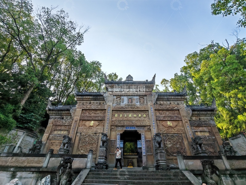 高清大图下载【趣麦麦图】古建风格寺庙正门景观