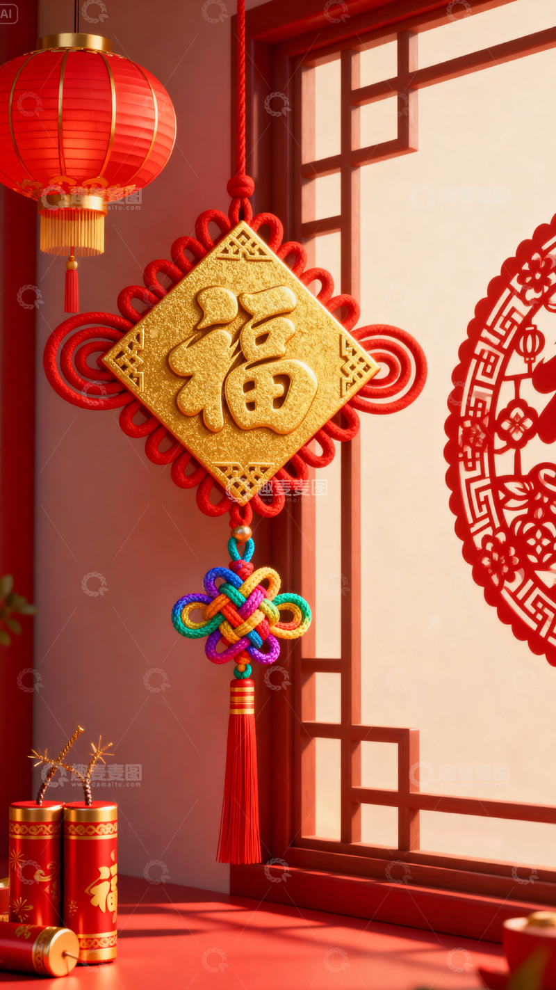 高清大图下载【趣麦麦图】新年元旦春节背景_竖屏352