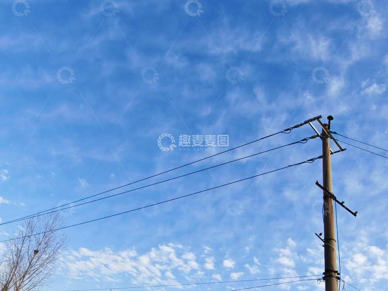 高清大图下载【趣麦麦图】蓝色天空和云朵