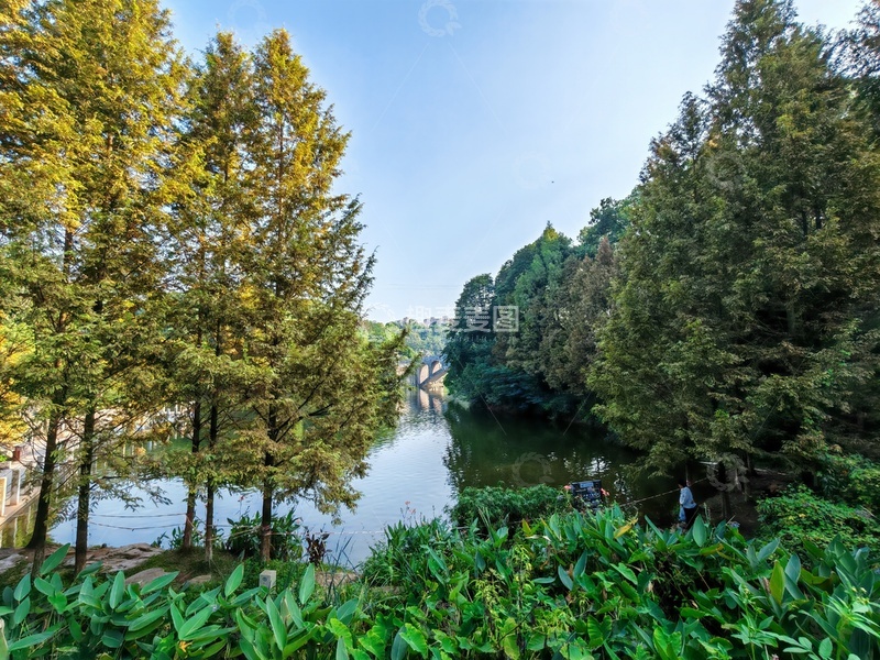 高清大图下载【趣麦麦图】秋日河畔风光摄影