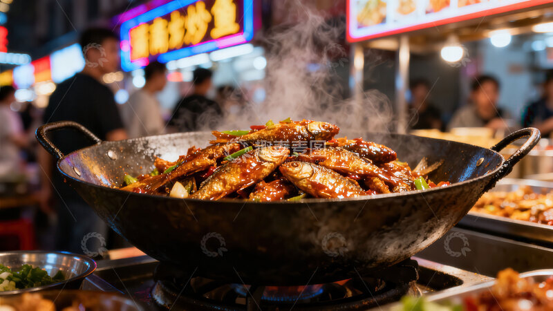 高清大图下载【趣麦麦图】小炒鱼  鲜嫩   地道  