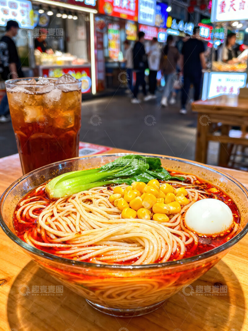 高清大图下载【趣麦麦图】小面  麻辣  香气 