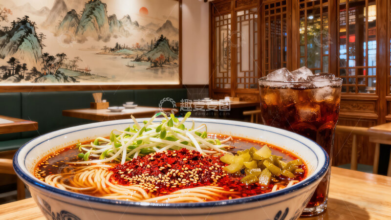 高清大图下载【趣麦麦图】小面  麻辣  地道  