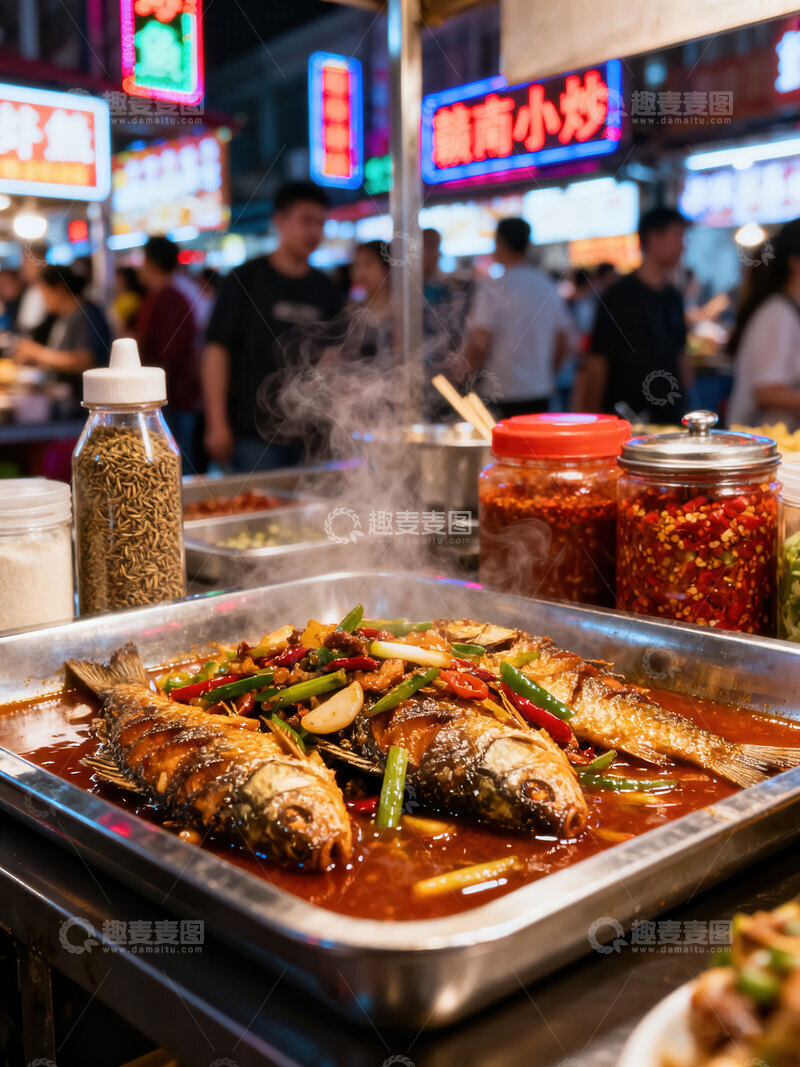 高清大图下载【趣麦麦图】小炒鱼  鲜嫩  匠心  