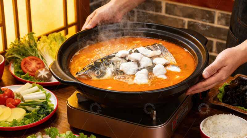 高清大图下载【趣麦麦图】鱼  嫩滑  泼油 