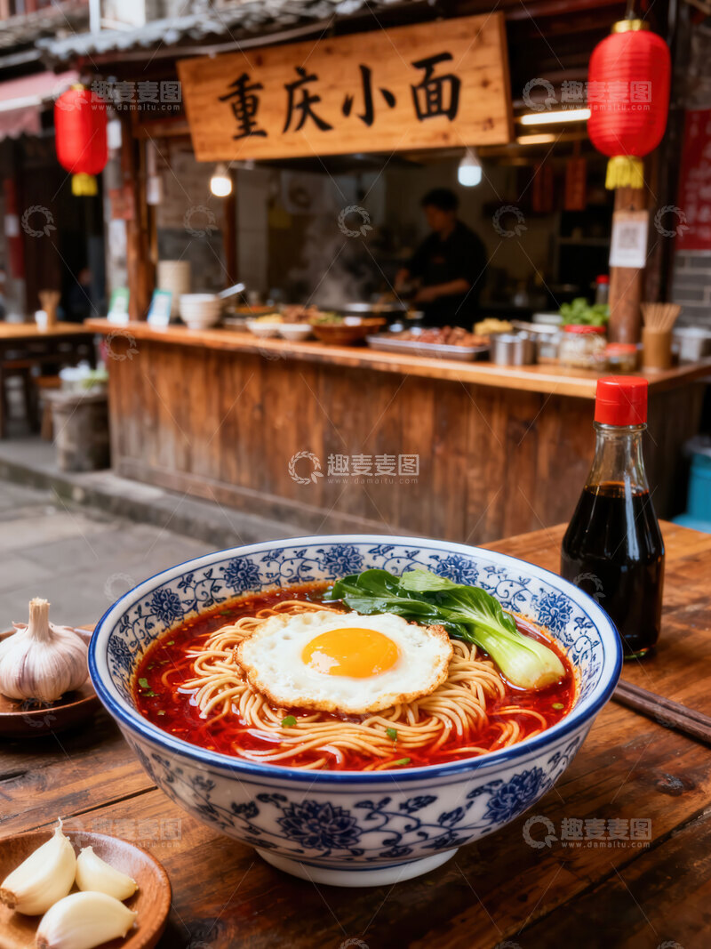 高清大图下载【趣麦麦图】小面  麻辣  美味  