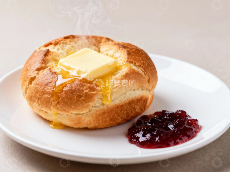 高清大图下载【趣麦麦图】热气腾腾英式松饼