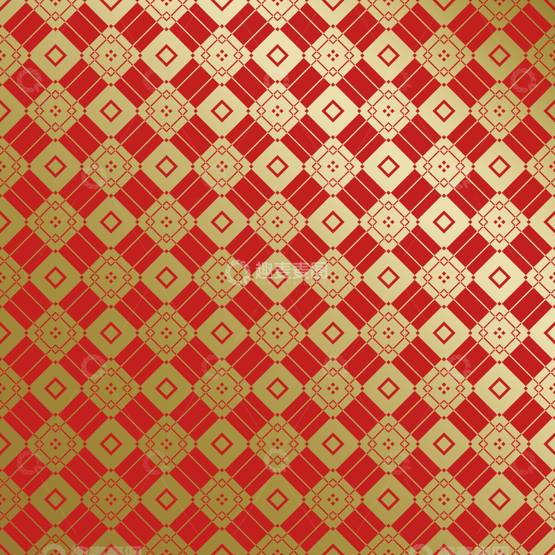 源文件下载【趣麦麦图】红金中式喜庆花纹背景870
