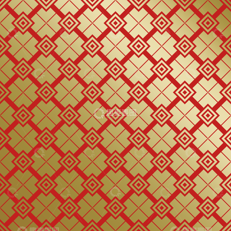 源文件下载【趣麦麦图】红金中式喜庆花纹背景877