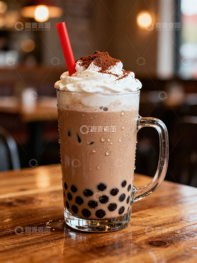 高清大图下载【趣麦麦图】奶茶  丝滑 波霸 