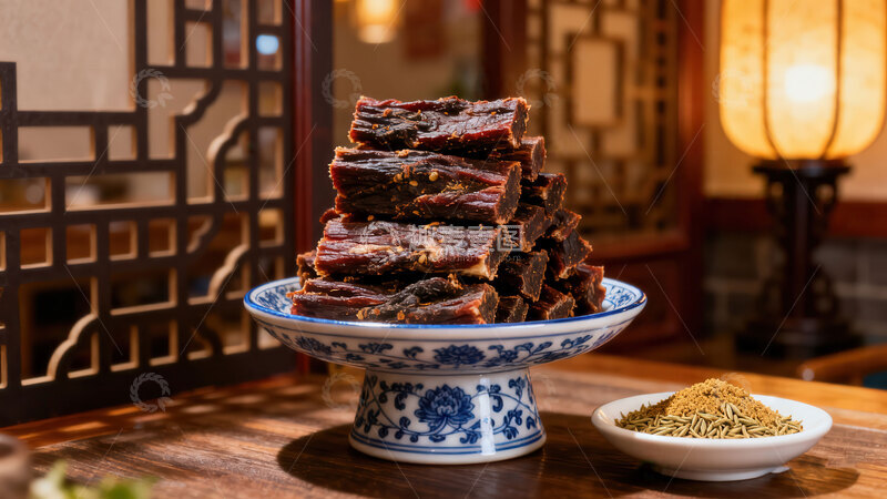 高清大图下载【趣麦麦图】牛肉干  风干 美味 
