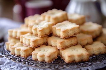 一盘美味的饼干