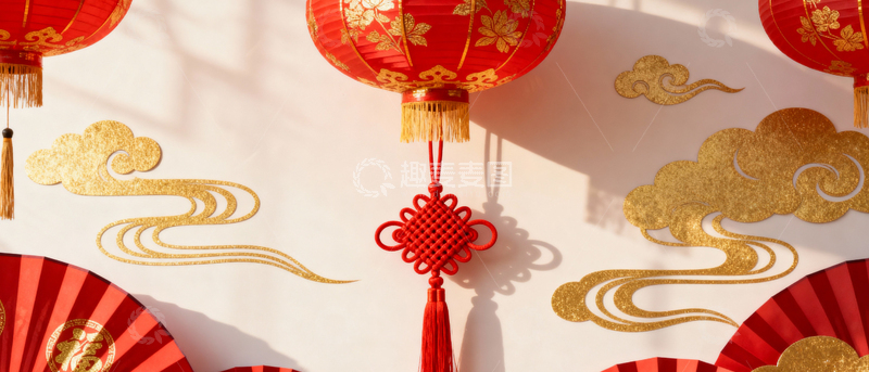 高清大图下载【趣麦麦图】新年元旦春节背景_宽屏020