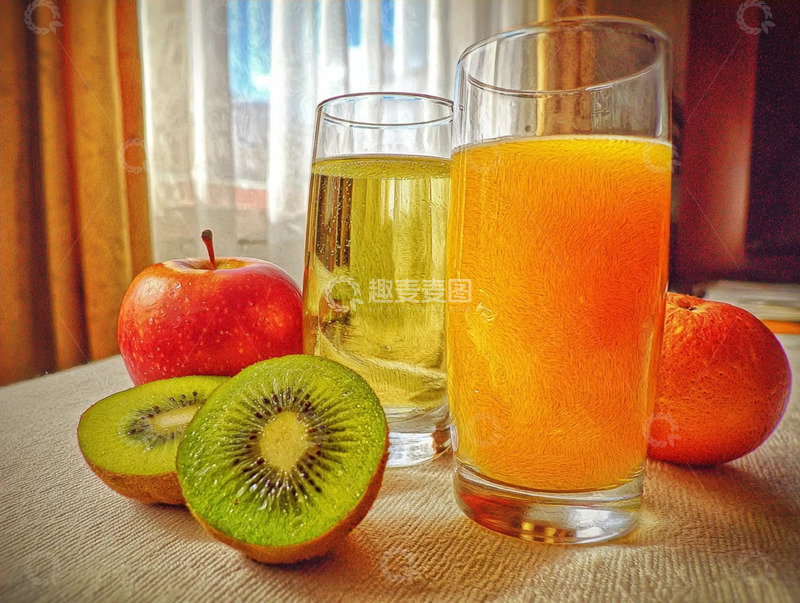 高清大图下载【趣麦麦图】水果和美味果汁摄影图