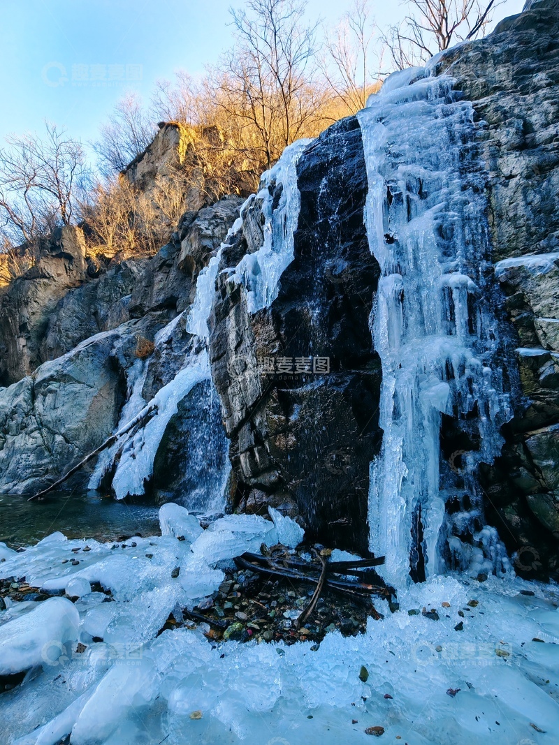 高清大图下载【趣麦麦图】冬日冰瀑景观自然风光摄影