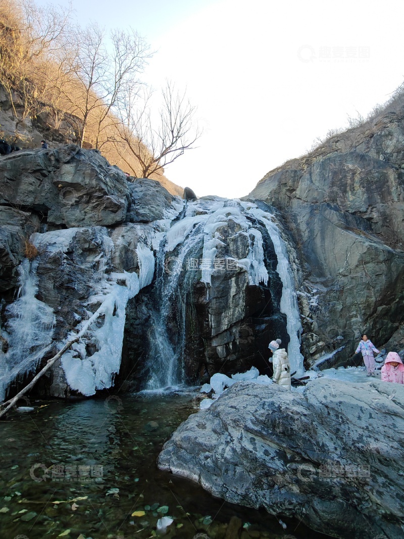 高清大图下载【趣麦麦图】冰瀑冬日景观