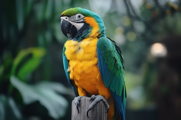 雨林里的金刚鹦鹉