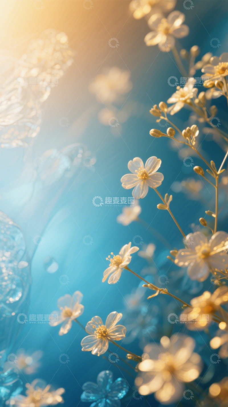 高清大图下载【趣麦麦图】琉璃花束华丽梦幻1