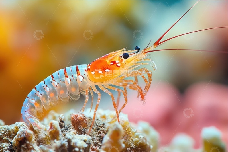 高清大图下载【趣麦麦图】一只磷虾特写摄影