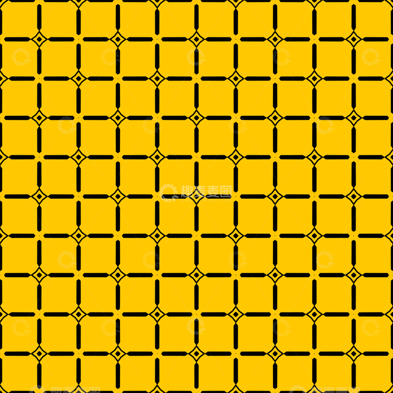 源文件下载【趣麦麦图】黄黑几何花纹背景图4