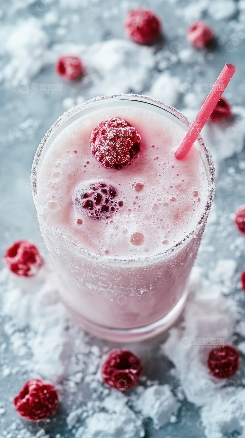 高清大图下载【趣麦麦图】一杯鲜榨牛奶饮料