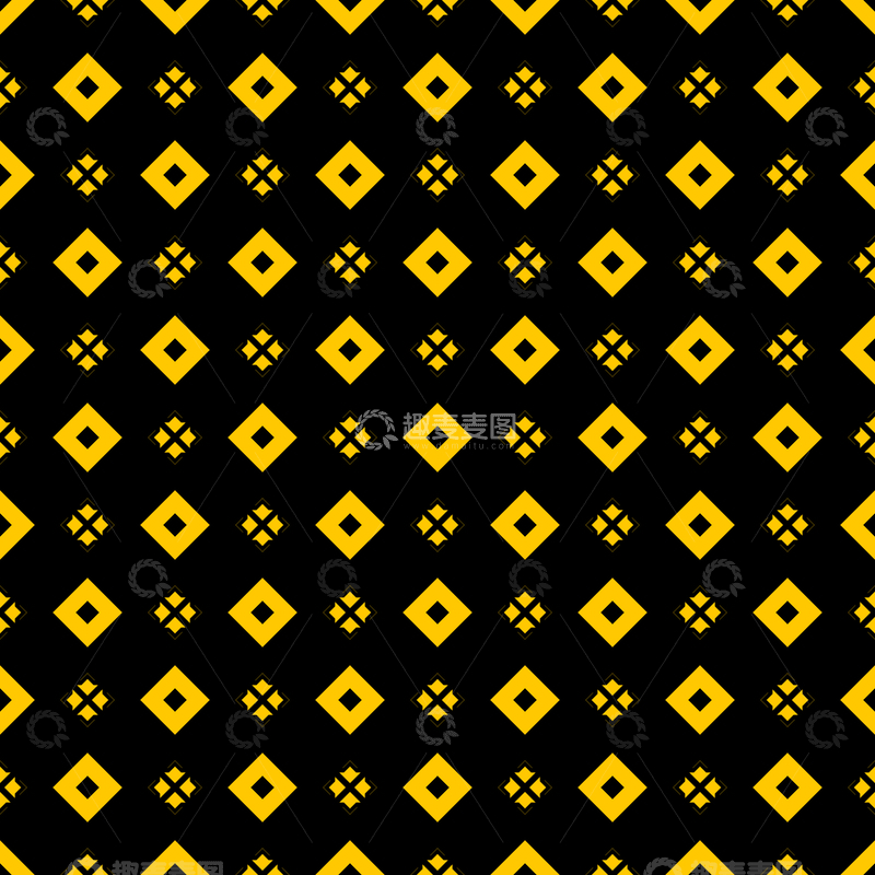 源文件下载【趣麦麦图】黄黑几何花纹背景图18