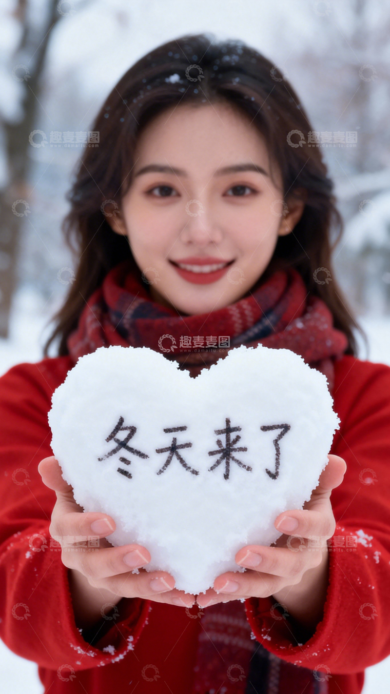 高清大图下载【趣麦麦图】红装雪心明媚治愈2