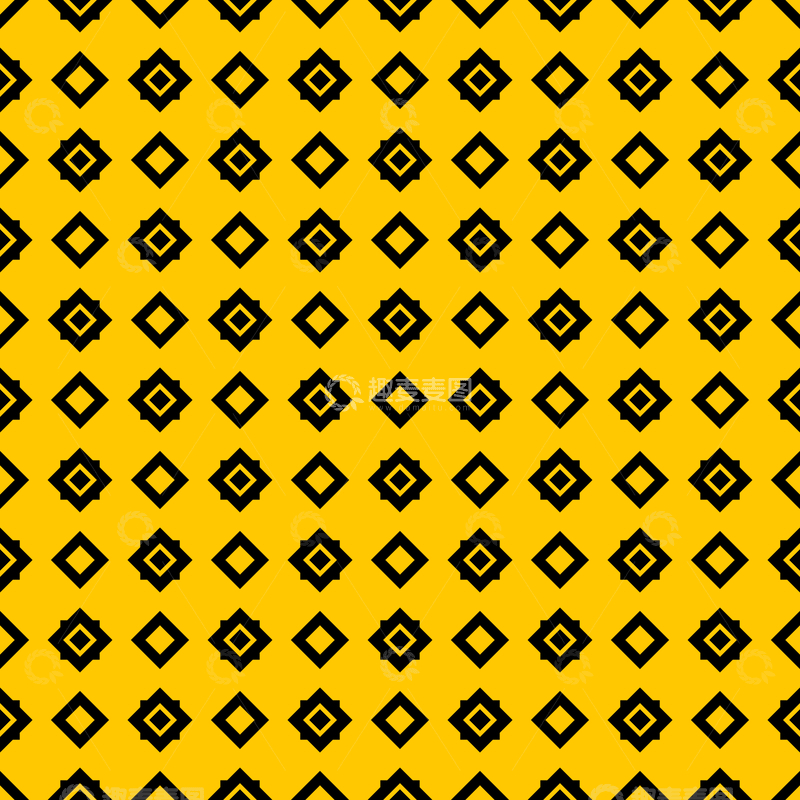 源文件下载【趣麦麦图】黄黑几何花纹背景图21