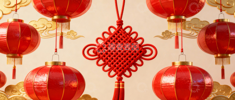 高清大图下载【趣麦麦图】新年元旦春节背景_宽屏045