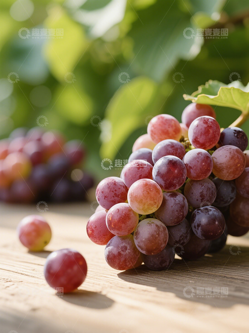 高清大图下载【趣麦麦图】新鲜葡萄特写摄影