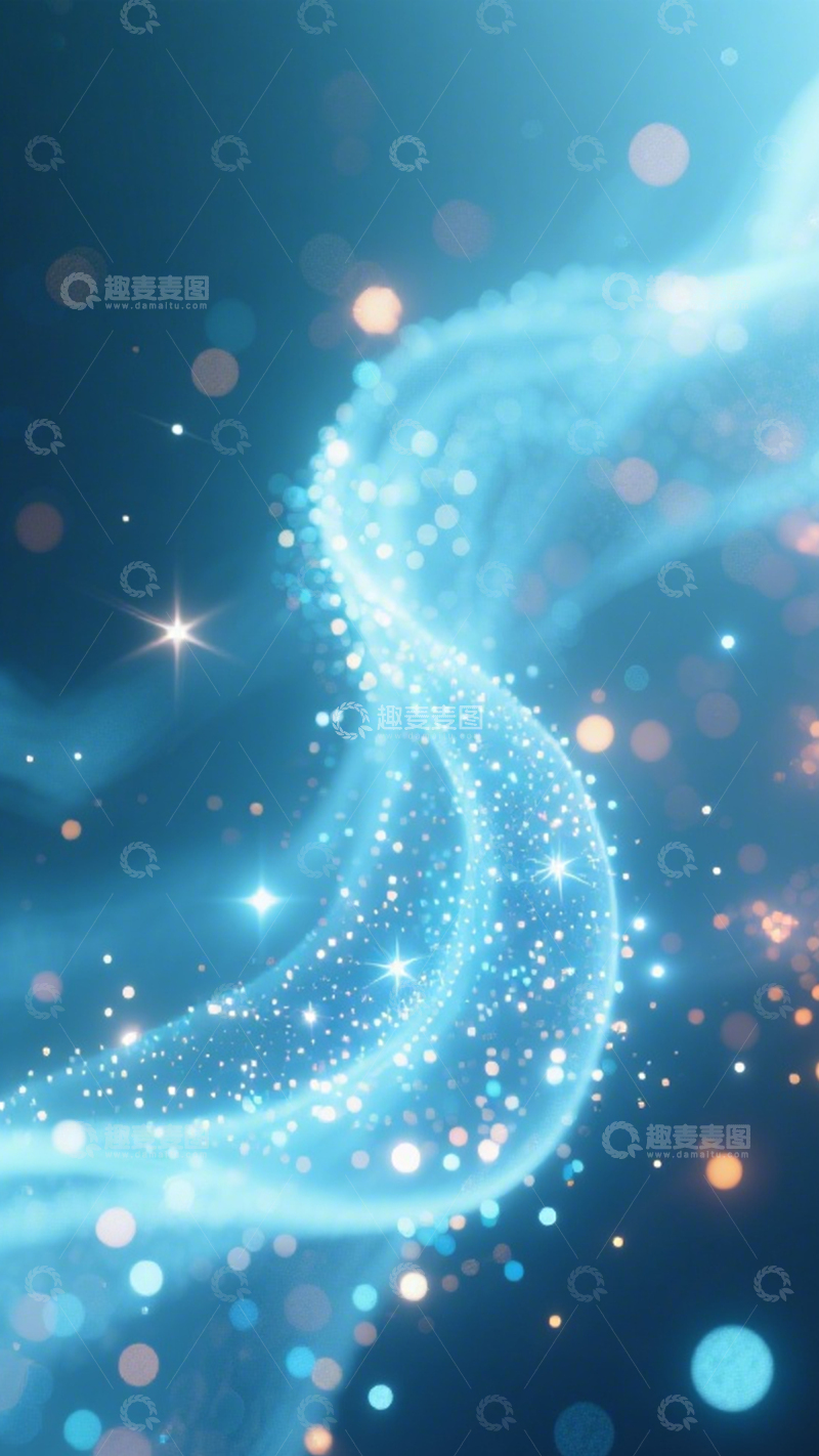 高清大图下载【趣麦麦图】蓝紫流光梦幻动感1
