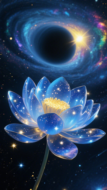 星空蓝莲奇幻治愈