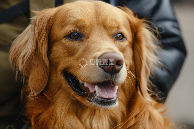 高清大图下载【趣麦麦图】一只可爱的小金毛