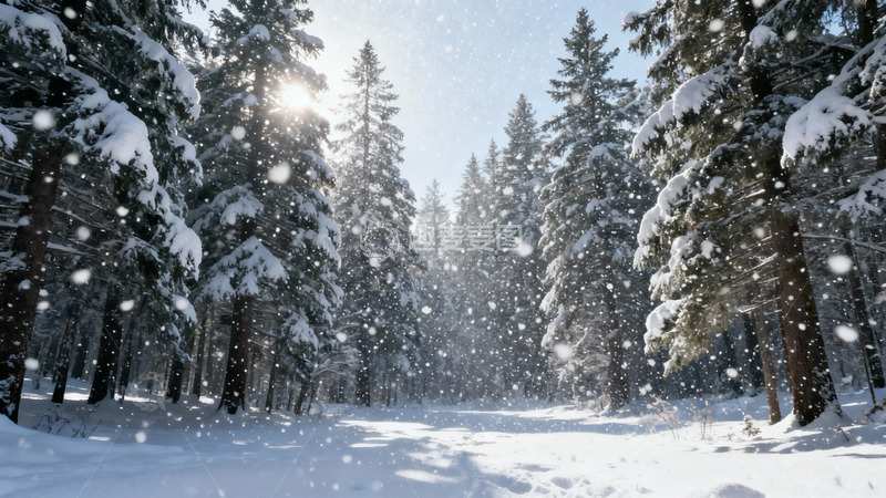 高清大图下载【趣麦麦图】雪景森林冬日风光摄影