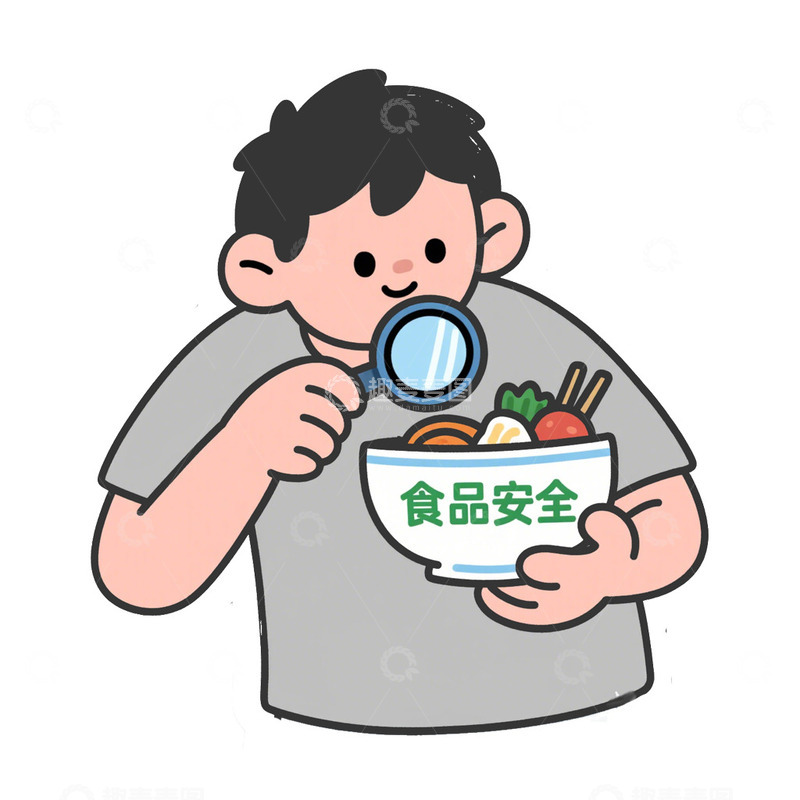高清大图下载【趣麦麦图】食品安全健康免抠元素