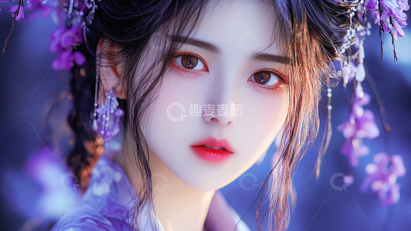 高清大图下载【趣麦麦图】3D动漫清纯小姐姐