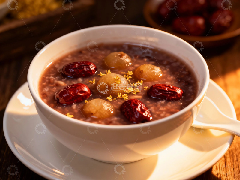 高清大图下载【趣麦麦图】传统中式八宝粥美食摄影