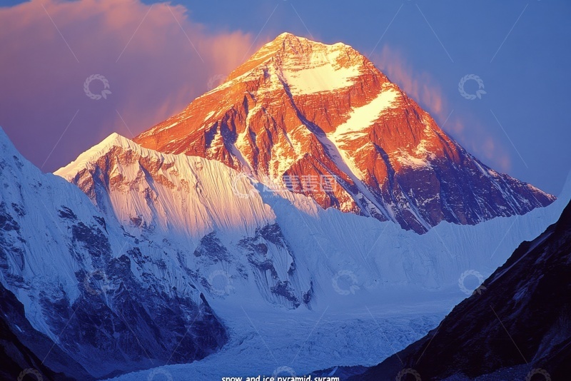 高清大图下载【趣麦麦图】日照金山摄影